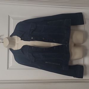 APT. 9 NWOT women's jean jacket long sleeve Size XXL dark wash